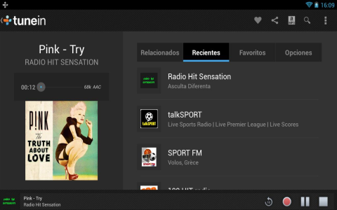 TuneIn Radio - Скриншот 1