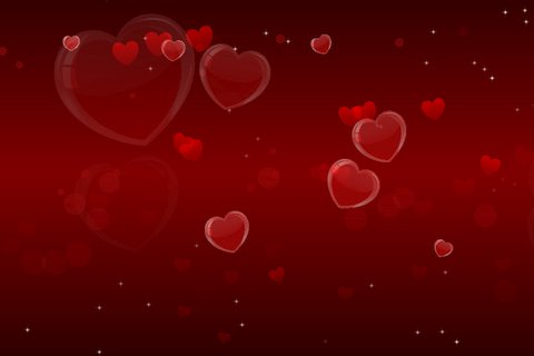Красные сердечки